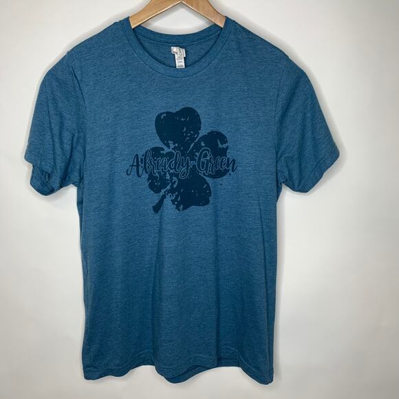 Already Green Graphic Tee T Shirt 4 Leaf Clover Sz XL - Picture 1 of 5